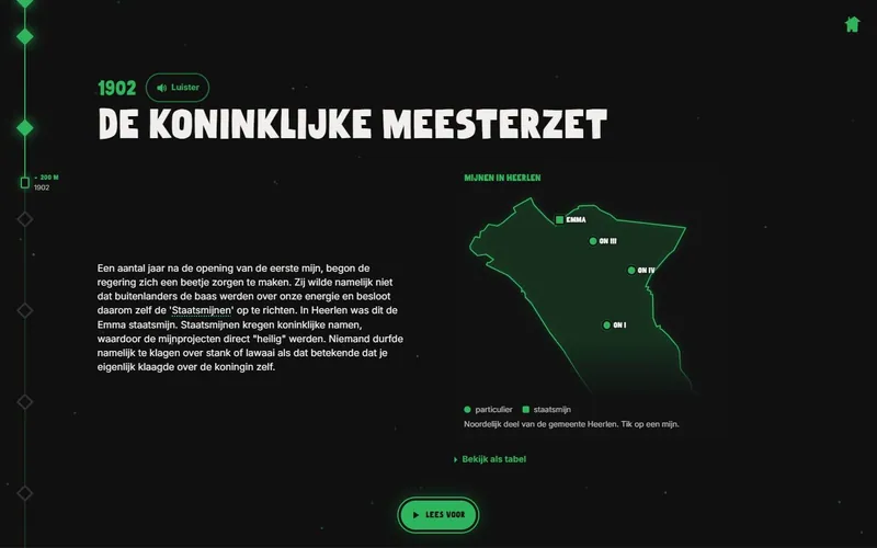 Hoofdstuk uit 1902 met een kaart van Heerlen en de ligging van de mijnen