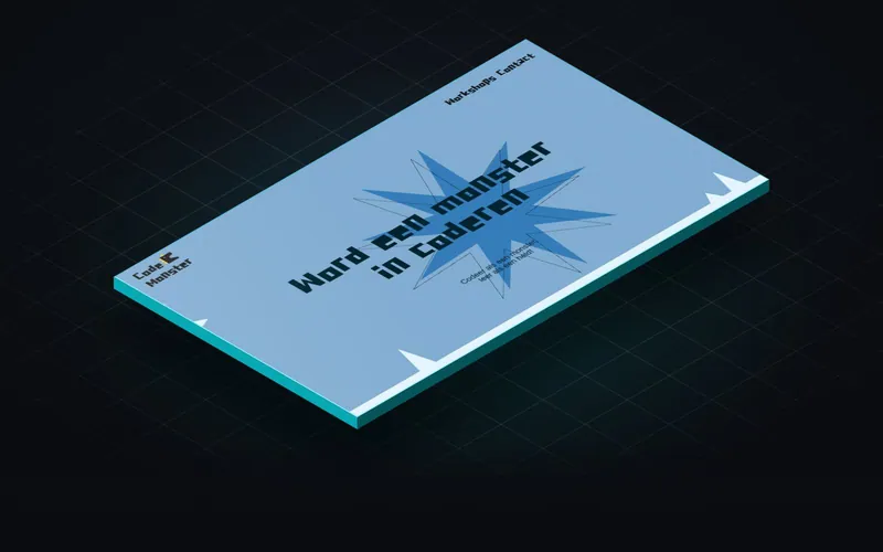 De homepage van CodeMonster, met de kop Word een monster in coderen